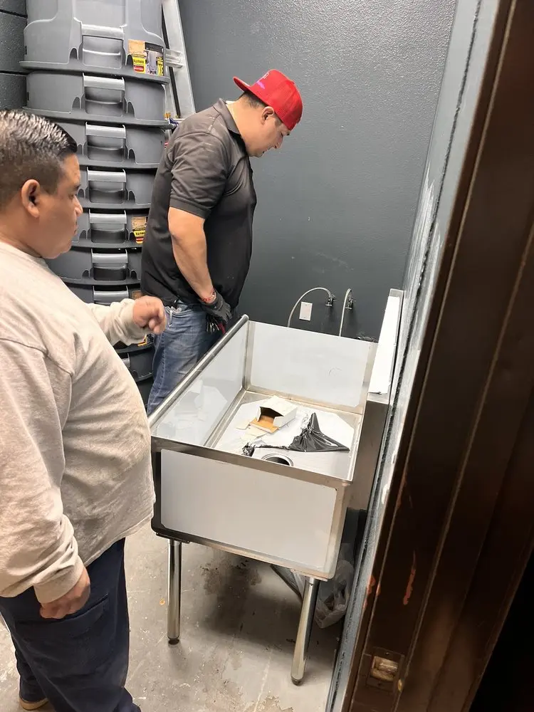Commercial plumbing and sink installation in Timberlake