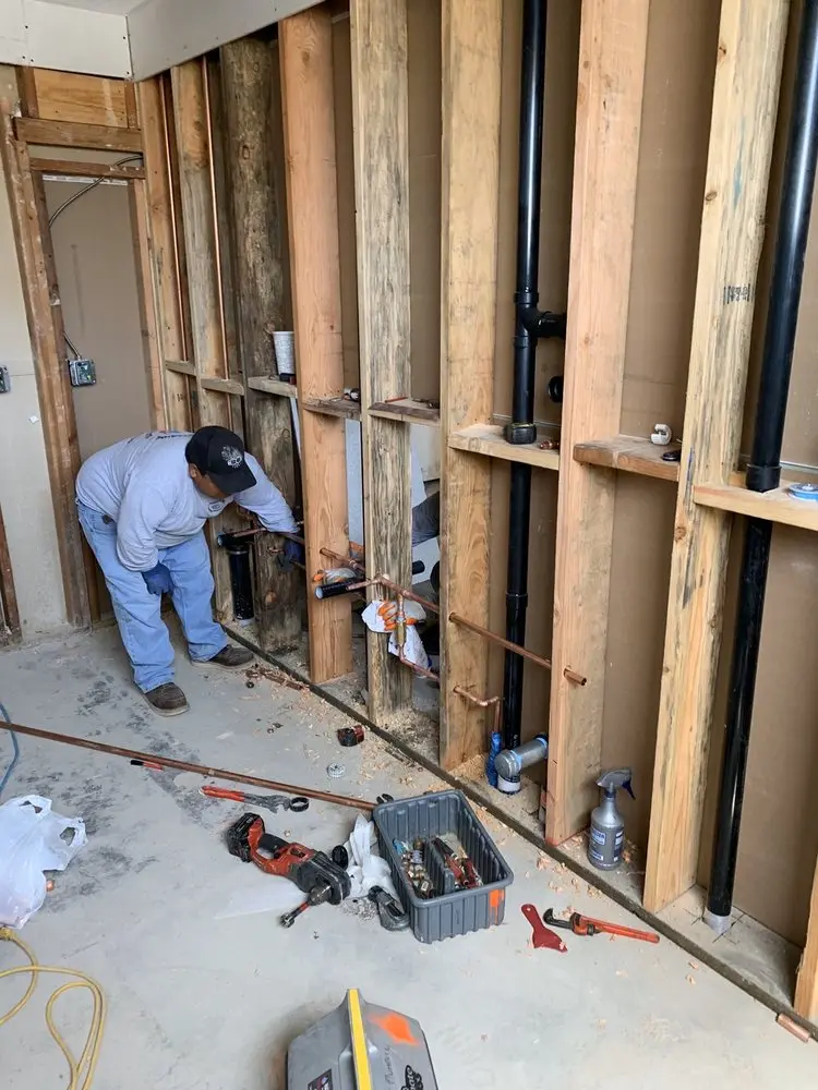 Commercial rough-in plumbing for Gas Line Repair in Timberlake